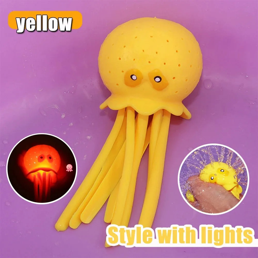 Octopus Baby Bath Toys - Absorbent Squeeze Water Toys Stress Relief Sensory Play - Summer Pool Beach Swimming Fun for Kids