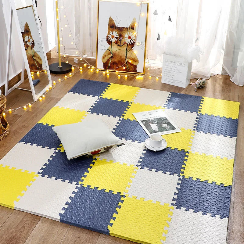 12pcs Foam Baby Play Mat Puzzle Mat Kids Interlocking Exercise Tiles Rugs Floor Tiles Toy Carpet Soft Carpet 30*30*1cm