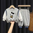 Disney Autumn Children's Clothing Sets Cute Cartoon Mickey Print Boys Sweatshirt and Pants 2 Piece Kids Long Sleeved Tracksuits