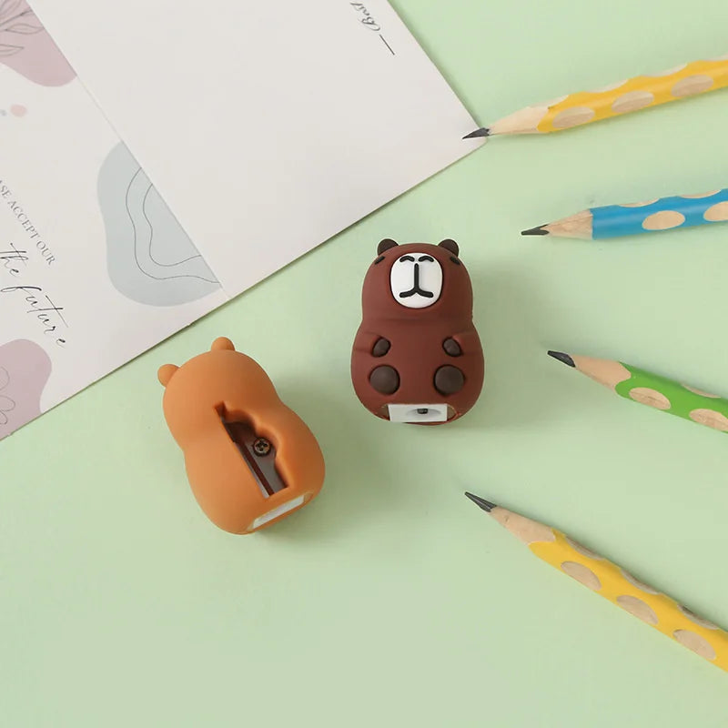 Creative Capybara Pencil Sharpene Pencil Cutting Tools School Supplies Student Stationery Classroom Teacher Rewards Gift