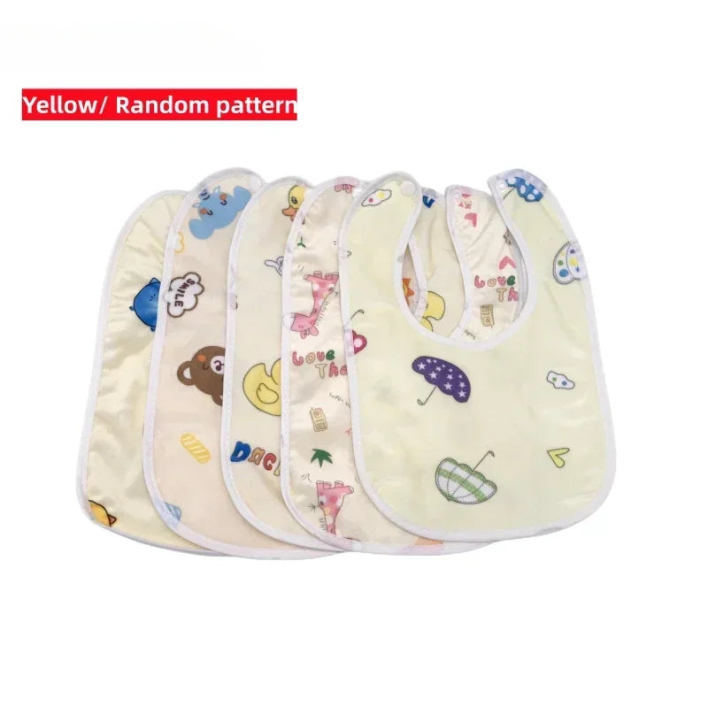 1PCS Baby Bibs Cotton Waterproof Bib Children Feeding Clothes Protection Kids Toddler Scarf for Newborns Boys Girls Accessories