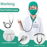 Boys Girls Simulation Doctor Nurse Work Uniform Cross with Toys Sets Kids Clothes Toddler Christmas Xmas Role Play Costum Party