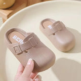 Girls Slippers Fashion Flat Bottom Children's Boken Slippers Suitable for All Seasons Indoor Outdoor Comfortable Children's Slip