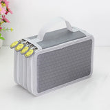 32/48/72 Holes Pencil Case for Colored Pencils Multifunction Large Capacity Art Drawing Pen Storage Bag School Stationery