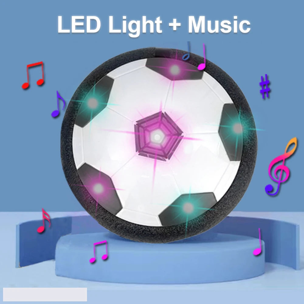 ألعاب كرة القدم العائمة للأطفال، كرة قدم كهربائية عائمة مع موسيقى وإضاءة LED، لعبة كرة قدم خارجية، ألعاب رياضية للأطفال