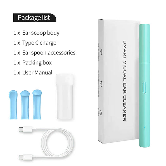 Wireless Ear Scope Otoscope HD 1080P Ear Wax Removal Tool Camera With Replacement Tips 6 LED for Adult & Kids