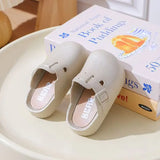 Girls Slippers Fashion Flat Bottom Children's Boken Slippers Suitable for All Seasons Indoor Outdoor Comfortable Children's Slip