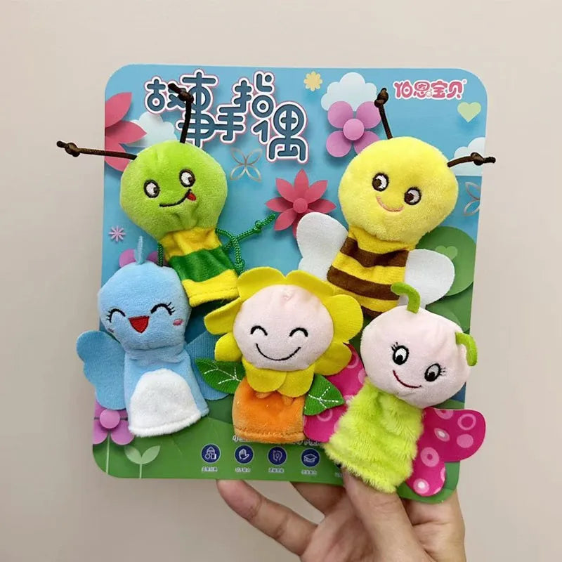 Kindergarten Story Teaching Aids Children Education Dolls Animal Plush kids toys Baby Finger puppets Doll Baby Hand puppet Toys