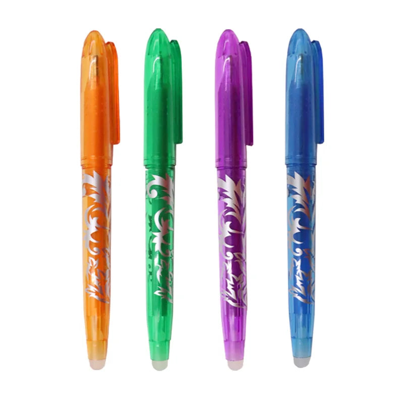 8/4pcs Multi-Color Erasable Gel Pen 0.5mm Tip Painting Writing Drawing School Black Blue Red Pink Orange Green Purple Light Blue