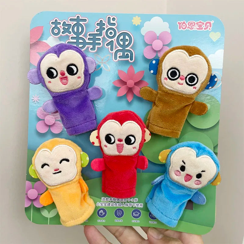 Kindergarten Story Teaching Aids Children Education Dolls Animal Plush kids toys Baby Finger puppets Doll Baby Hand puppet Toys