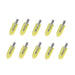 10pcs yellow glitter