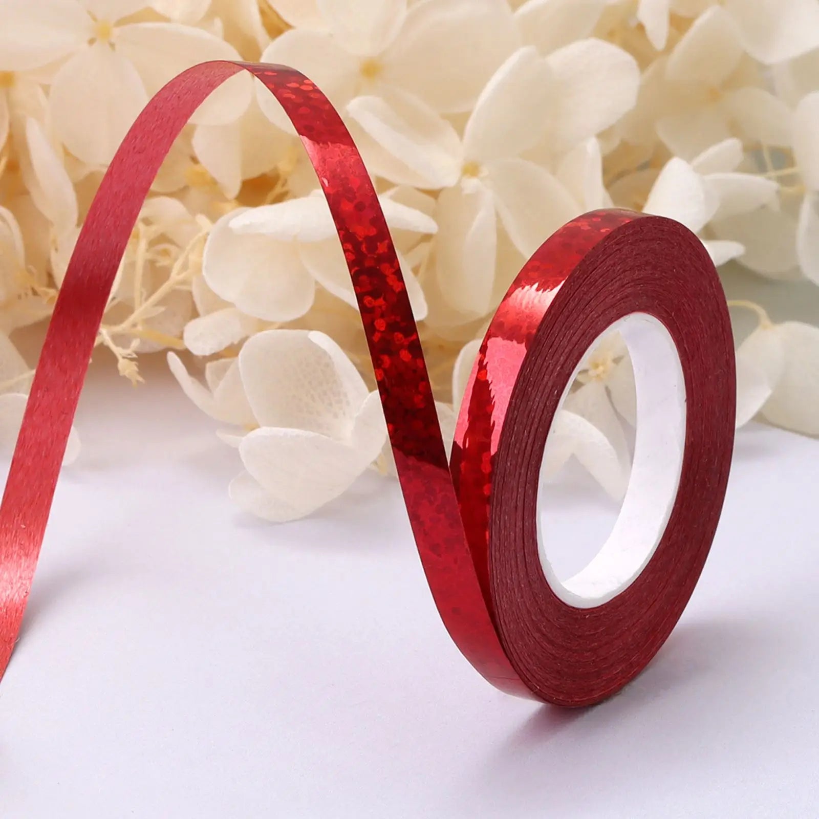 10Meter/Rolls 5mm Balloon Ribbon Party Birthday Wedding Accessorie Laser Balloon Chain Satin Ribbons Crafts DIY Party Decoration