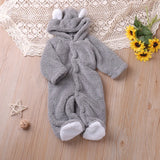 Humor Bear Autumn Cartoon Style Winter Long Sleeve Baby Boys Girls Rompers Toddler Kids Playsuit Jumpsuits Baby Clothes