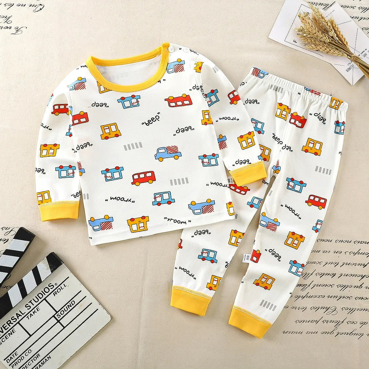 Kids Clothes Children Sets Children's Clothing Boys Girls CottonAutumn winter Clothing Pants Sleepwear Underwear Christmas Gift