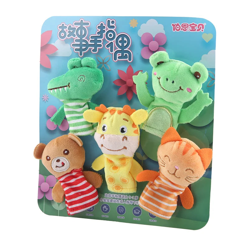 Kindergarten Story Teaching Aids Children Education Dolls Animal Plush kids toys Baby Finger puppets Doll Baby Hand puppet Toys