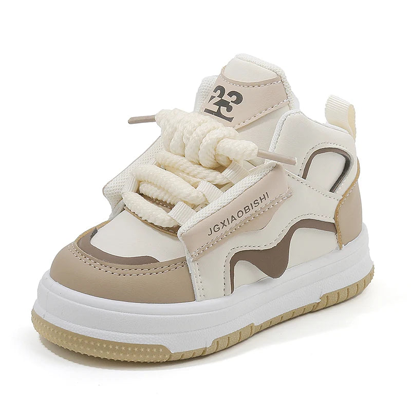 Children's Spring Autumn New Sports Shoes Boy's Casual Trend Board Shoes High Top Girl's Fashion Dopamine Running Shoes Sneakers
