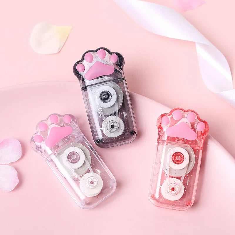 Mr. Paper 3 styles 1/pack Cat Paw Correction Tape Creative Girl Cute Large Capacity Student Supplies Scribble Tape
