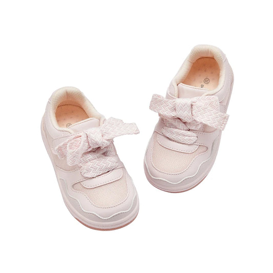 Dave Bella Kids Skate Shoes Girls Sneakers Pink Bow Casual Children Sneakers Spring Sports Tennis Shoes DB1247821