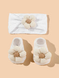 2 Pcs/Set Baby Girls Headband Socks Set Newborn Girls Cute Flowers Toddler Princess Sock Autumn Infant Hair Accessories Gift