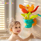 Baby Bath Toys Sun Flower Meet Water Blossom Shower Toy Popular Spraying Water Flower Bathing Toy With Suction Cup Summer Toy