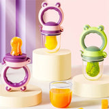 Baby Fresh Food Feeder Silicone Fruit Feeding Nibbler Kids Boy Girl Frog Design Safe Infant Baby Supplies Nipple Soother Bottles