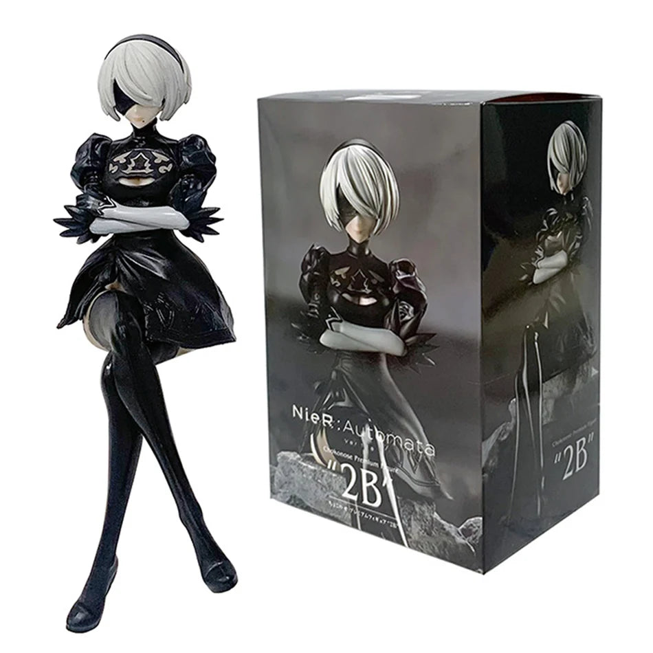 15 سنتيمتر NieR: automata Yorha رقم 2 نوع B شخصيات الحركة البلاستيكية أنيمي نموذج جمع حلية أنيمي الكرتون لعبة مجسمة هدية