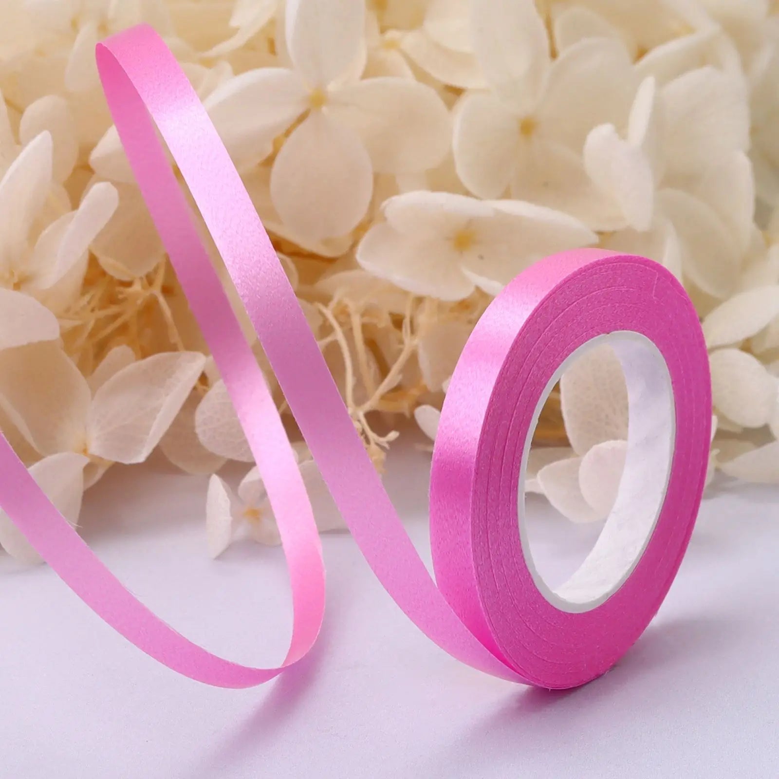 10Meter/Rolls 5mm Balloon Ribbon Party Birthday Wedding Accessorie Laser Balloon Chain Satin Ribbons Crafts DIY Party Decoration